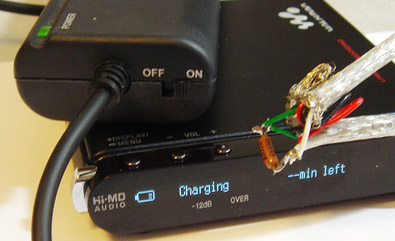 RH1 operating from external 4xAA pack